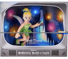 Disney 100 Years of Wonder, “Wonderful World Of Color” Tinker Bell Plush Doll TV picture