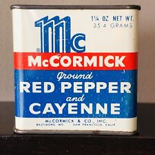 Vintage McCormick Spice Tin Baltimore San Francisco Red Pepper & Cayenne picture