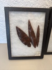 Ancient Native Red Obsidian Knife Spear Shasta Fish picture
