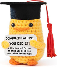 2025 Graduation Gifts for Her Him - Conquackulations You Did It，Handmade Crochet picture