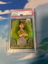2023 Topps Chrome Disney 100 Peter Pan PSA 9 Green Refractor /99 (COLOR MATCH) picture
