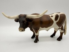 Schleich Texas Longhorn Bull #13275 Retired Farm Animal Figure Toy 2002 picture