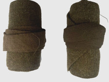 WW1 WW2 GB Putties Genuine British War Office Issue Original Khaki Wool 6ft Pair picture