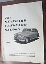 1947 AUTOCAR Profile of Standard Vanguard Saloon Classic Car Ephemera Re-Print picture