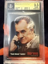 The Sopranos 2005 Inkworks Cast Foil Season 1 Card Paulie Walnuts #9  BGS 9.5 picture