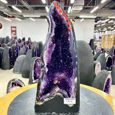 16.01LB Natural Amethyst Cathedral English Cluster Crystal Specimen Healing picture