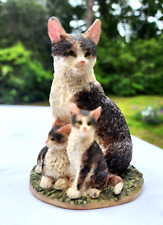 Cat and Two Kittens Resin Figurine 4