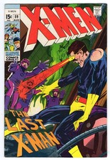 X-Men 59 1969 Marvel Comics VG/F 5.0 Sentinels Havok Cyclops Marvel Girl picture