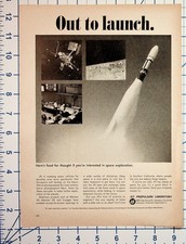 Vintage 1960s JPL Space Exploration Recruitment Ad Rocket Mariner Voyager picture