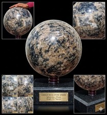 34kg Jumbo Fantasy Rock Crystal Sphere 295mm Large Chakra Healing Energy Ball picture