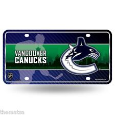 VANCOUVER CANUCKS TEAM LOGO NHL METAL LICENSE PLATE MADE IN USA picture