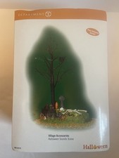 2005 Rtd Dept 56 Halloween Sounds Graveyard w/tree Scene #56.53215 WORKS picture
