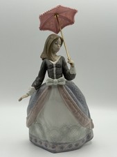 Lladro Angela #5211 Glossy Porcelain Figurine Lady Parasol Jose Puche Spain picture