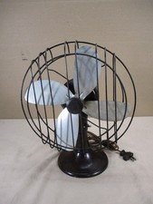 Vintage Industrial Era BARCOL Two Speed Table Fan Bakelite Base Barber Coleman picture
