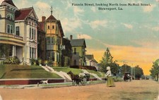 Fannin Street North from McNeil Shreveport Louisiana LA 1911 Postcard picture