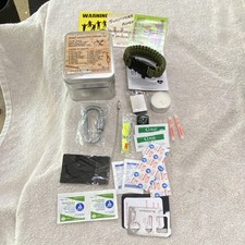 Citadel Black Zombie Apocalypse Survival Kit with Paracord Bracelet & Supplies picture