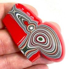 DVH Genuine Red Fordite Specimen Polished Face Michigan Chv Frd Jp (6710) picture