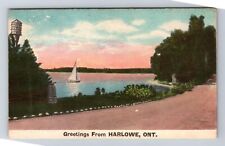Harlowe Ontario-Canada, Scenic Greetings, Antique Souvenir Vintage Postcard picture