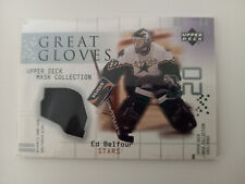 2001-02 UD MASK GAME USED GREAT GLOVES ED BELFOUR picture