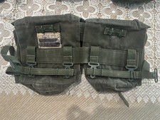 British 58 Pattern Double Kidney Pouch Set, OD Green picture