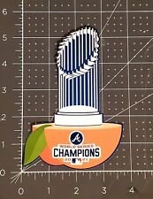 Atlanta Braves 2021 World Series Champions Plain Peach Vinyl Sticker  picture
