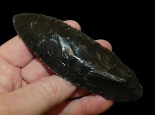ARCHAIC BLADE KLAMATH CO OREGON OBSIDIAN INDIAN ARROWHEAD ARTIFACT STERMER COA picture