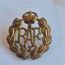 RAF Royal Air Force, Genuine British Cap Badge WW2 xx1056 picture