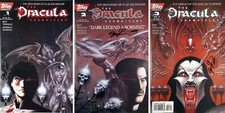 Dracula Chronicles #1 - #3 ALL SIGNED by Joseph Linsner (1995) Topps Comics SET picture