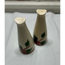 Vintage Franciscan Apple Salt and Pepper Shakers Made in England Ceramic 6.5