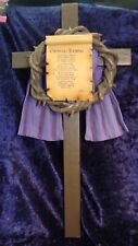 CROWN OF THORNS CROSS ~ 12”x6”~ VERY BEAUTIFUL AND EXCELLENT CONDITION ~ picture