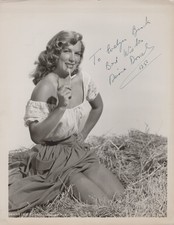 DENISE DARCEL 1925-2011 ACTRESS SEXY POSE Hand Signed 8x10 PHOTO AUTOGRAPH picture