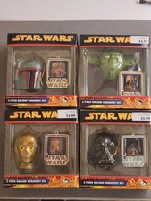 Vintage Star Wars Christmas Ornaments Kurt Adler Lot Of Four NIB picture
