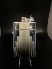 Vintage 1940's Evans Trig-A-Lite Cigarette Case & Lighter Combo Art Deco picture