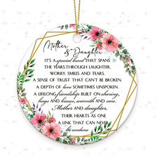 to My Daughter Ceramic Ornament 2026 Gift from Mom,For Daughter picture
