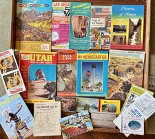 Vintage 1950s-1970s Travel Ephemera Lot of 20 Brochures Post Cards More picture