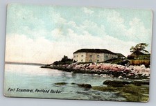 c1910 Fort Scammel Portland Harbor Maine ME Vintage Postcard picture