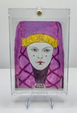 2025 Topps Star Wars Galaxy: Padme Amidala 1/1 SKETCH (Joe Ortiz) AUTOGRAPH picture