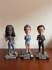 Royal Bobbles - AMC the Walking Dead Bobblehead Lot of 3 - LIMITED EDITION picture