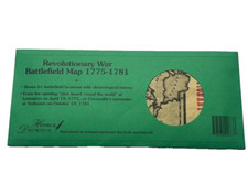Revolutionary War Battlefield Map 1775-1781 on Antiqued Parchment Paper picture