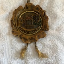 Vintage German Wax Folk Art Badwindsheim Germany Wall Plaque h5 picture
