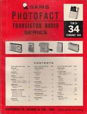 1964 SAMS TRANSISTOR RADIO MANUAL TSM-34 - LINCOLN TOKAI GE GRUNDIG SONY VISTA picture