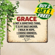 vintage jesus inspirational quote metal sign plaque iron picture