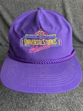 Universal Studios Hollywood Vintage Strapback Trucker Hat Cap Purple picture