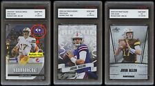 JOSH ALLEN 2018 LEAF EXCLUSIVE/PRIZED/SILVER 1ST GRADED 10 ROOKIE CARD LOT BILLS picture