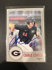 Charlie Condon Autographed Georgia Bulldogs  Baseball Card MLB Prospect 2024 picture