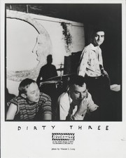 Australian Instrumental Post Punk DIRTY THREE B&W 8x10 Publicity PHOTO picture