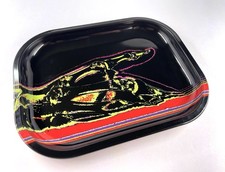 Qty. 50 Neon Hand Metal Rolling Tray 5.5