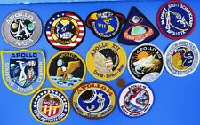 NASA PATCH Lot of 13 vtg APOLLO Program LUNAR Grissom Shepard Cernan  picture