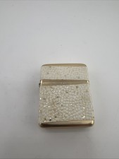 Vintage MCM Storm Queen White Glitter Flip Lighter New Read picture