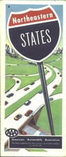 1959-60 AAA Northeastern States Vintage Road Map picture
